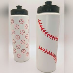 (2) Baseball Water Bottles